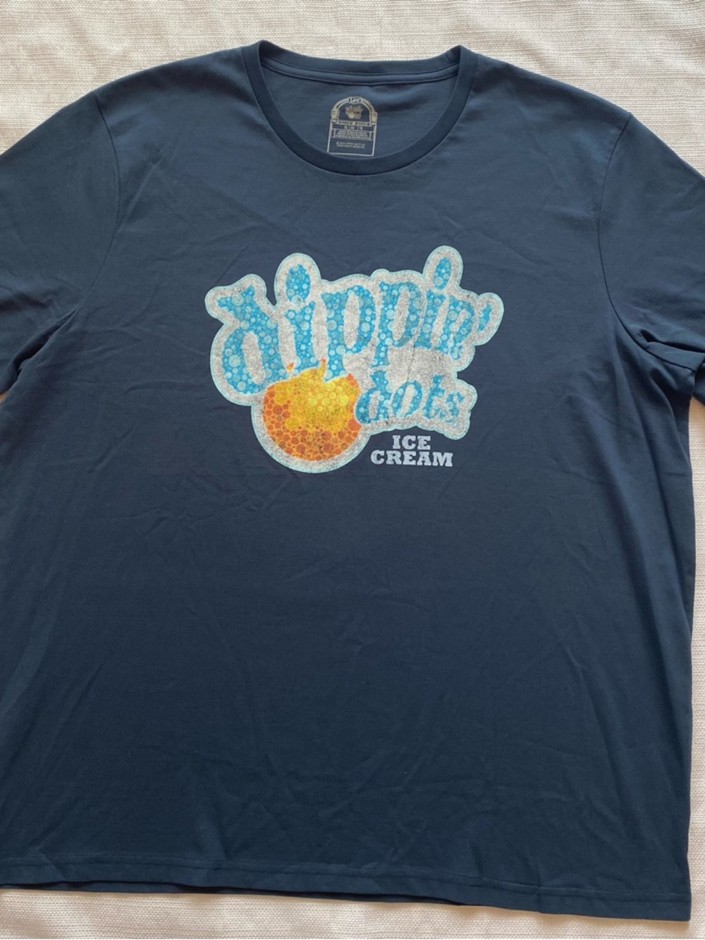 Lee Dippin Dots Men's Short Sleeve Graphic Crew Neck Blue T-Shirt Size XL NWOT - Picture 1 of 11